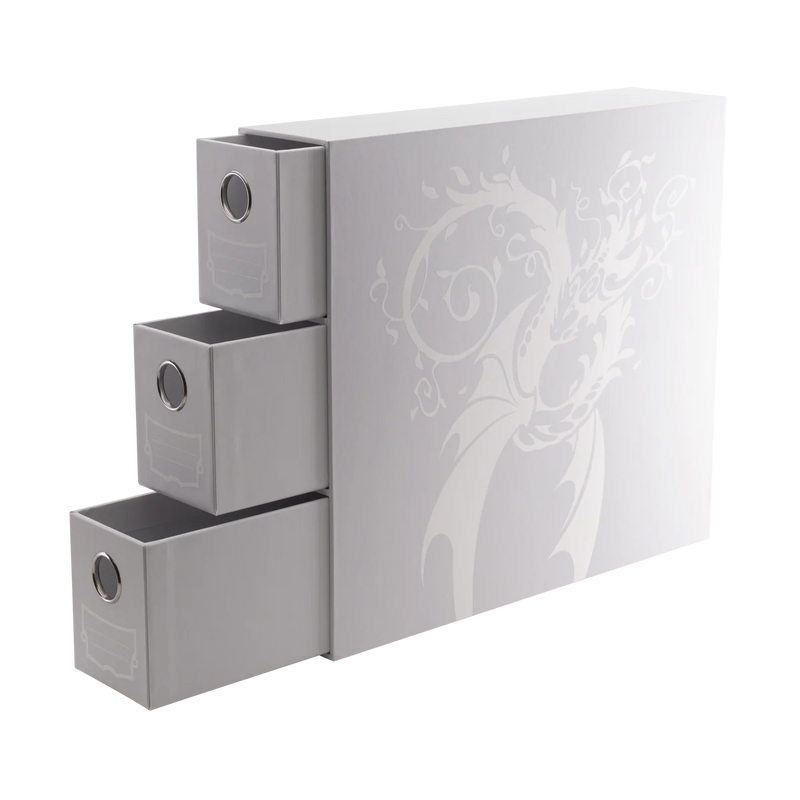Fortress 3-Card Drawers Vertical - White