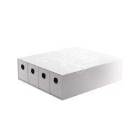 Fortress 4-Card Drawers Horizontal - White