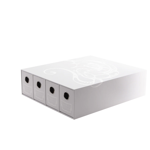 Fortress 4-Card Drawers Horizontal - White