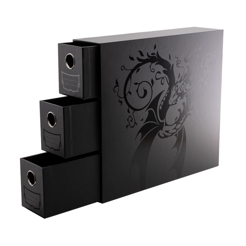 Fortress 3-Card Drawers Vertical - Black