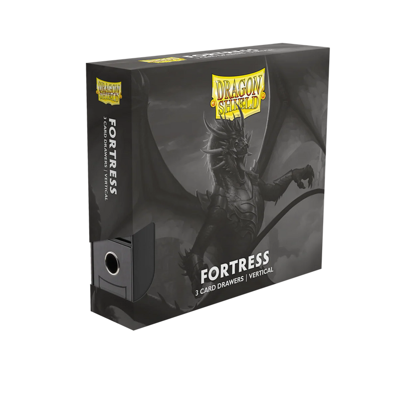 Fortress 3-Card Drawers Vertical - Black