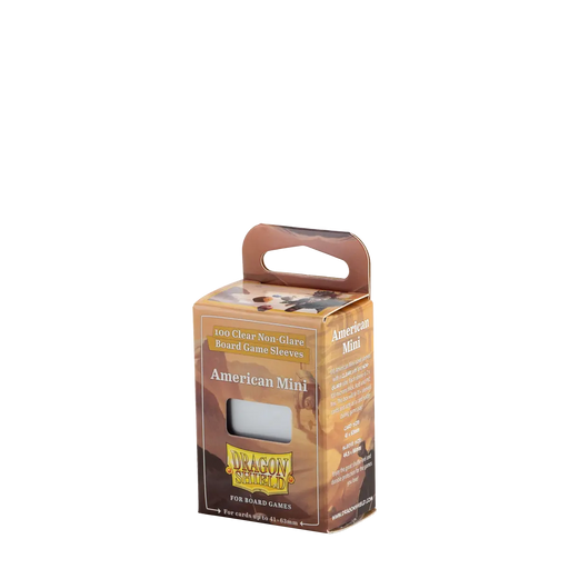 Dragon Shield - Board Game Sleeves - American Mini - Clear Non-Glare