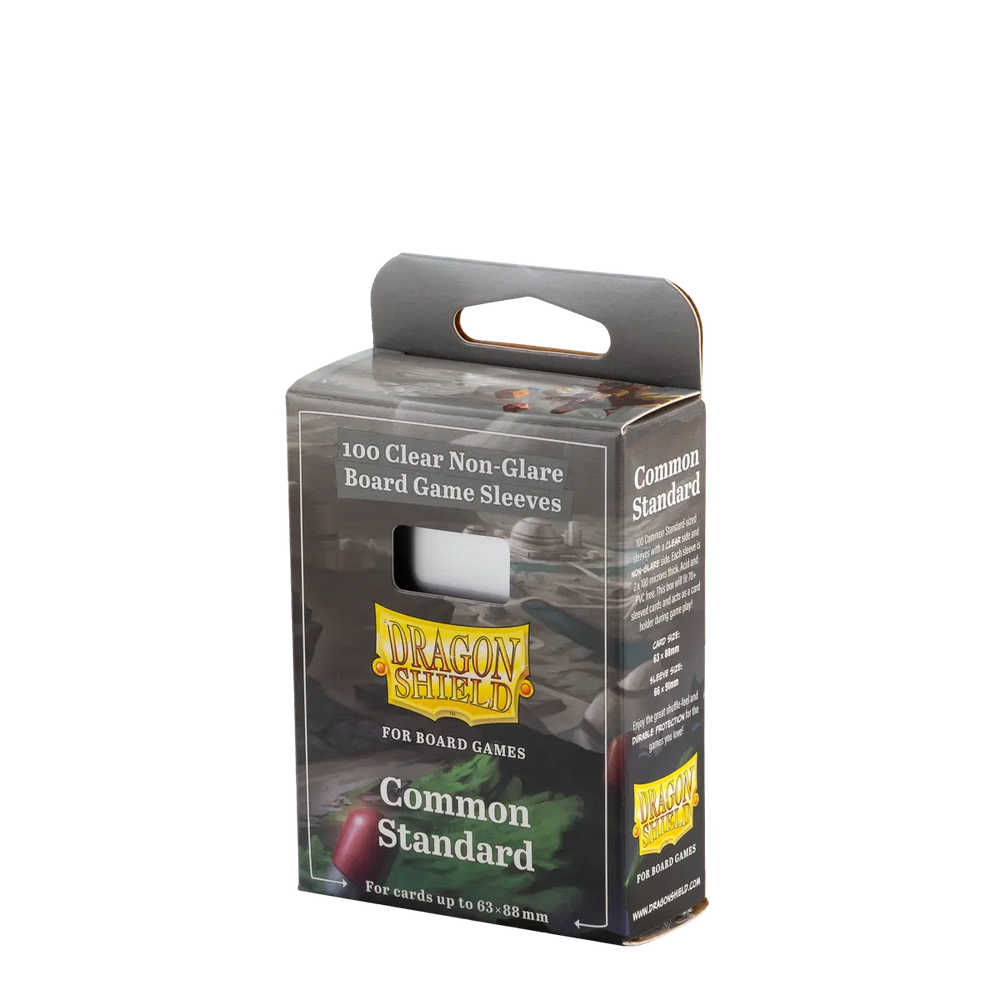 Dragon Shield - Board Game Sleeves - Common Standard - Clear Non-Glare