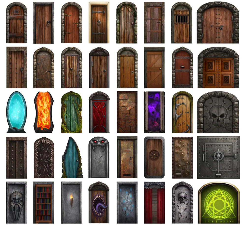 Loke Battle Mats: Big Box of Dungeon Doors