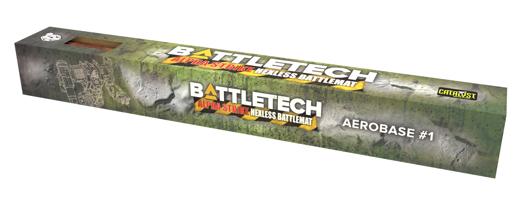 BattleTech: Alpha Strike Neoprene Battlemat - AeroBase 1/Rolling Woodland 1 (36"x22")