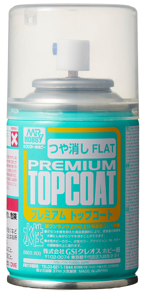 Mr. Premium Top Coat Flat Spray (86ml)