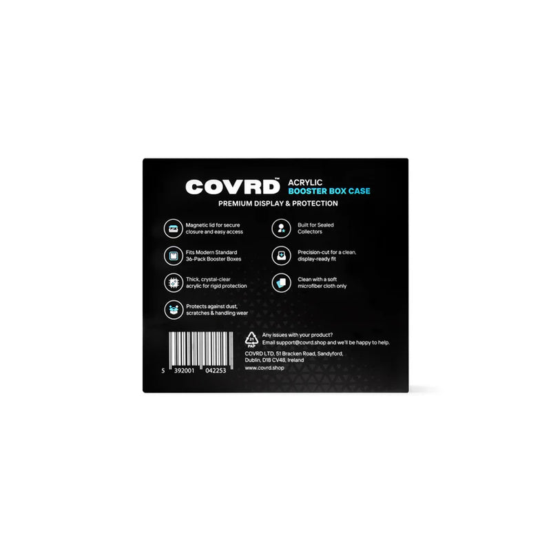 COVRD Acrylic Booster Box Case