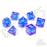 CritStones Liquid Core Resin Dice Set - Blue Bane (7pcs)