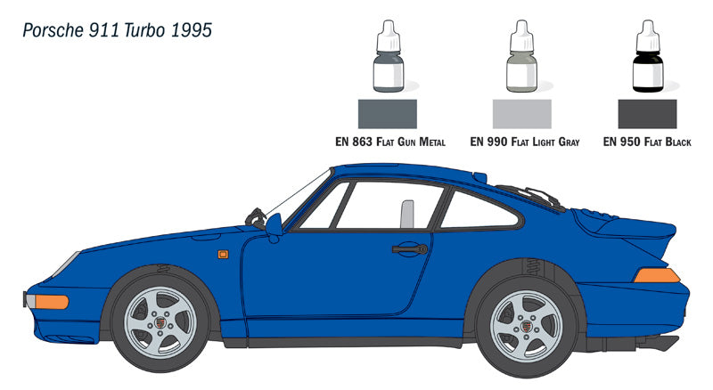 Italeri Porsche 911 Complete Set for Modeling Starter Kit (1:24)