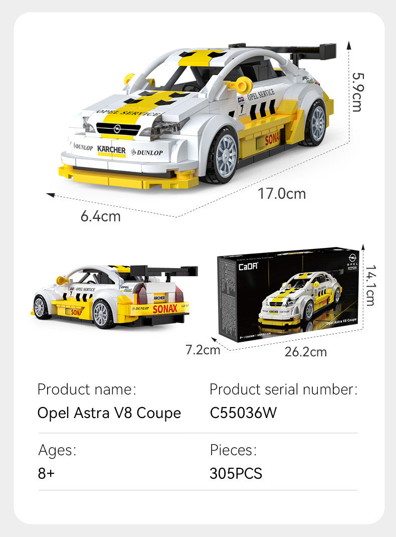 CaDA Bricks - Opel Astra V8 Coupé - 305 pcs (1:24)