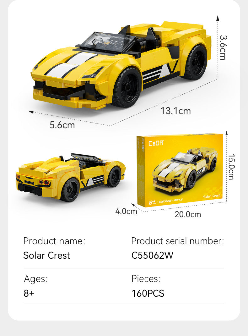 CaDA Bricks - Solar Crest Racing Car - 160 pcs (1:32)