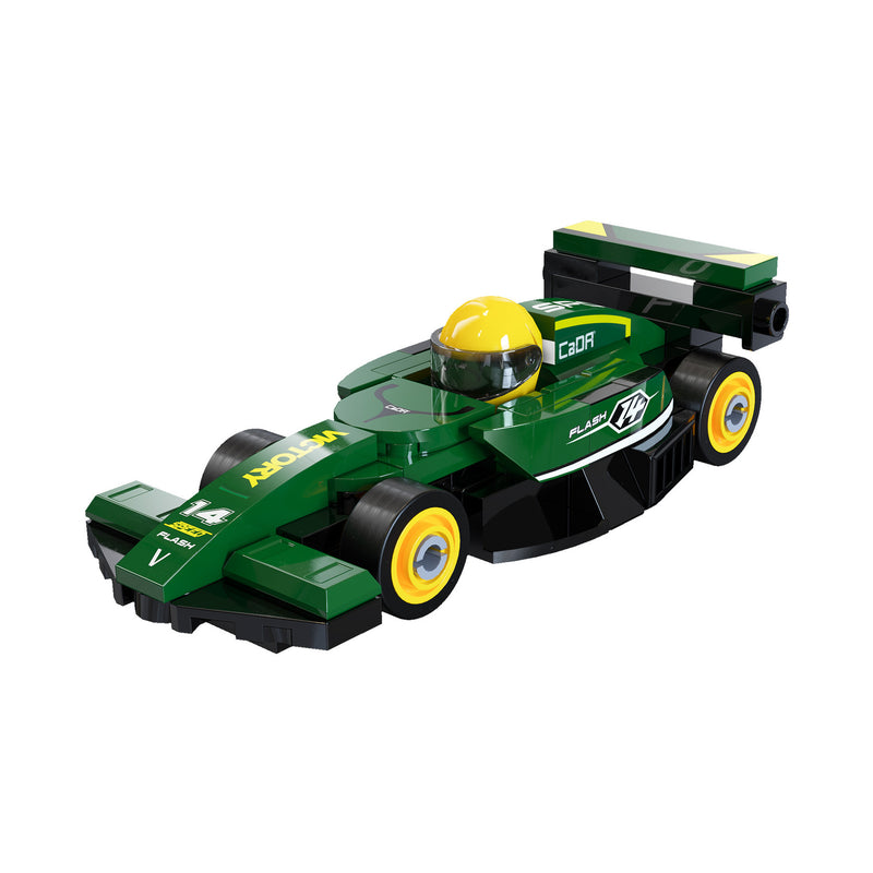 CaDA Bricks - Mini Green Circuit Racing Car (70 pcs)