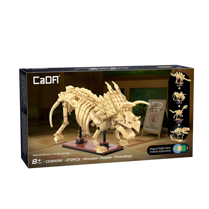 CaDA Bricks - Dinosaur Fossils: Triceratops - 272 pcs