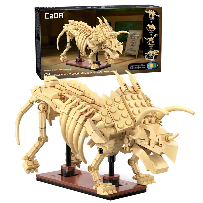 CaDA Bricks - Dinosaur Fossils: Triceratops - 272 pcs