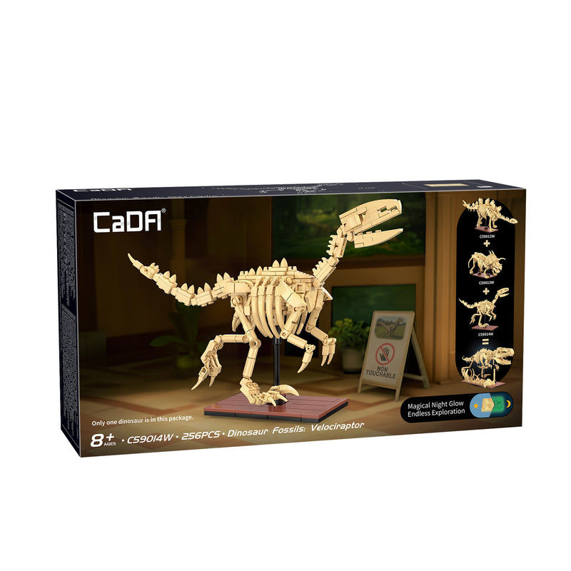 CaDA Bricks - Dinosaur Fossils: Velociraptor - 256pcs