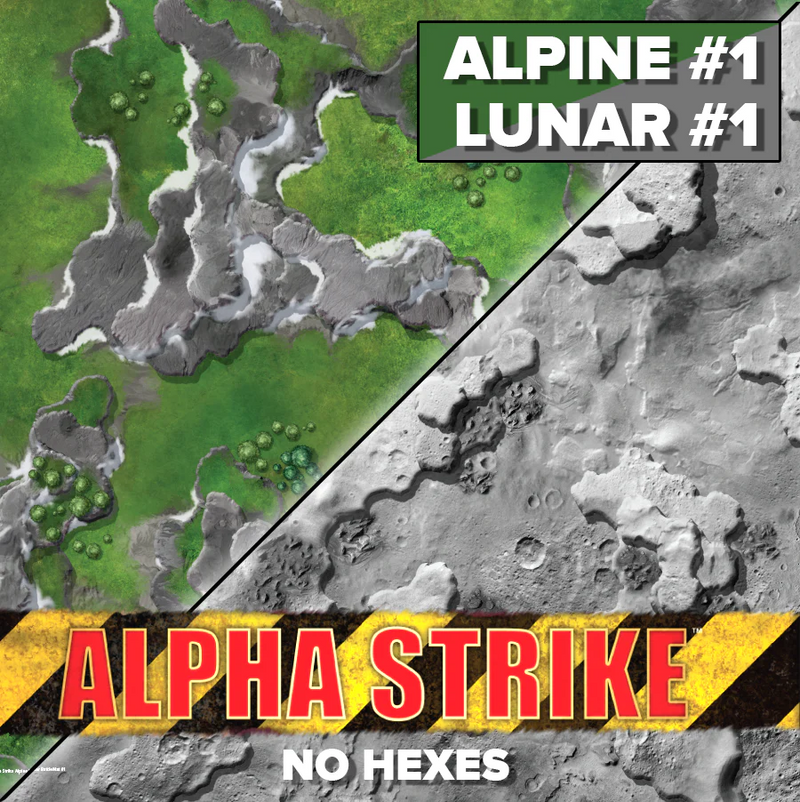 BattleTech: Alpha Strike Neoprene Battlemat - Alpine/Lunar 36"x22"