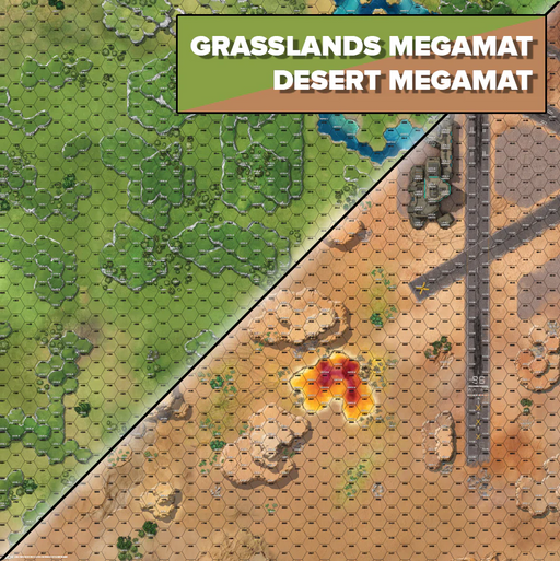 BattleTech: Neoprene Battlemat - Grasslands/Desert Base 6'x4'