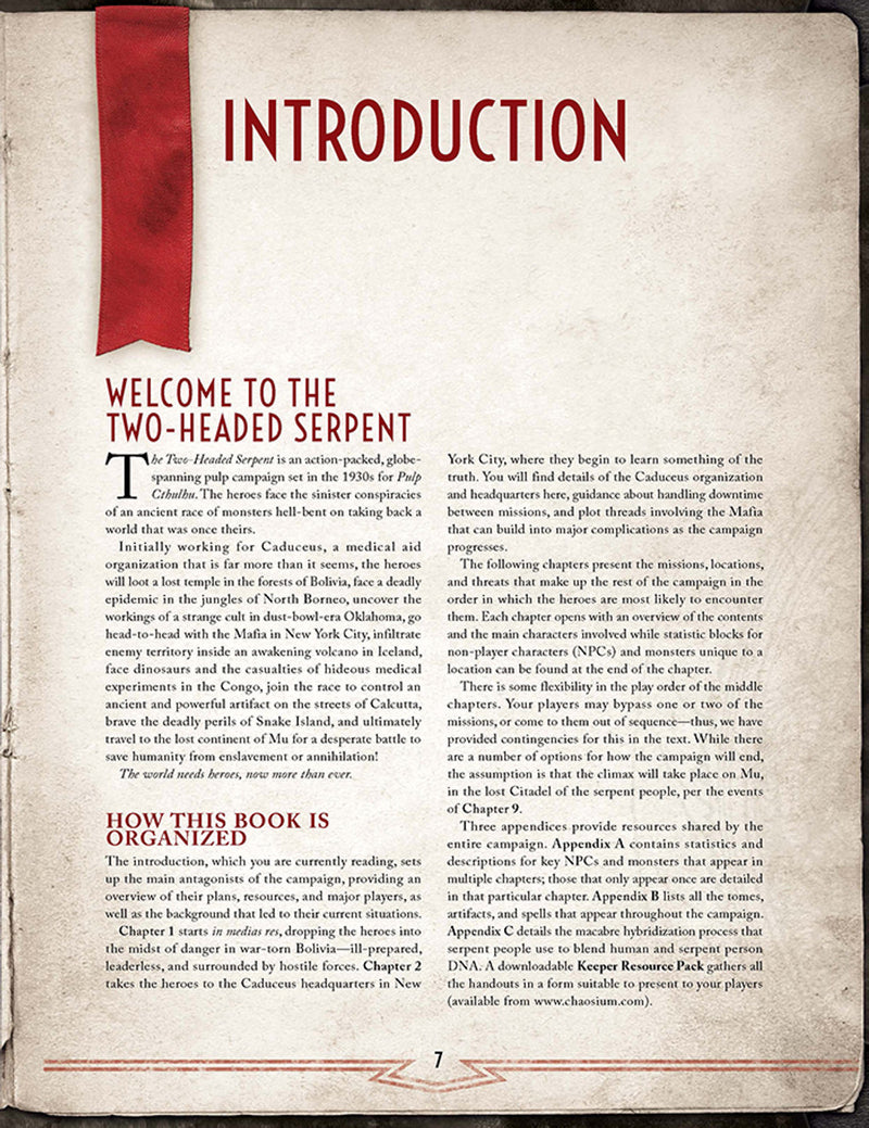 Call of Cthulhu: The Two-Headed Serpent