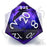 CritStones Liquid Core D20 Dice - Void Vision (50mm)
