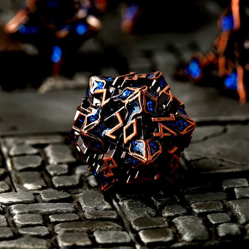 CritStones Metal RPG Dice Set - Aether Alloy (7pcs)