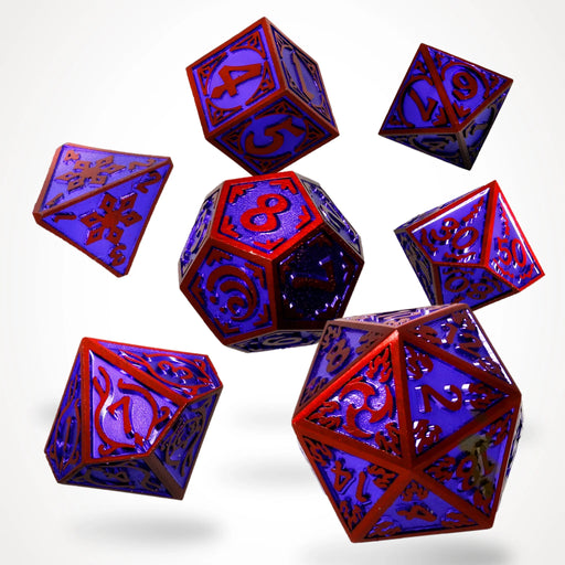 CritStones Metal RPG Dice Set - Runeflare (7pcs)