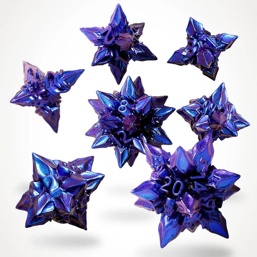 CritStones Runespike Bane Metal RPG Dice Set (7pcs)