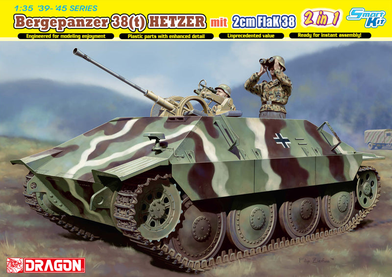 Bergepanzer 38(t) Hetzer with 2cm FlaK 38 (1:35)