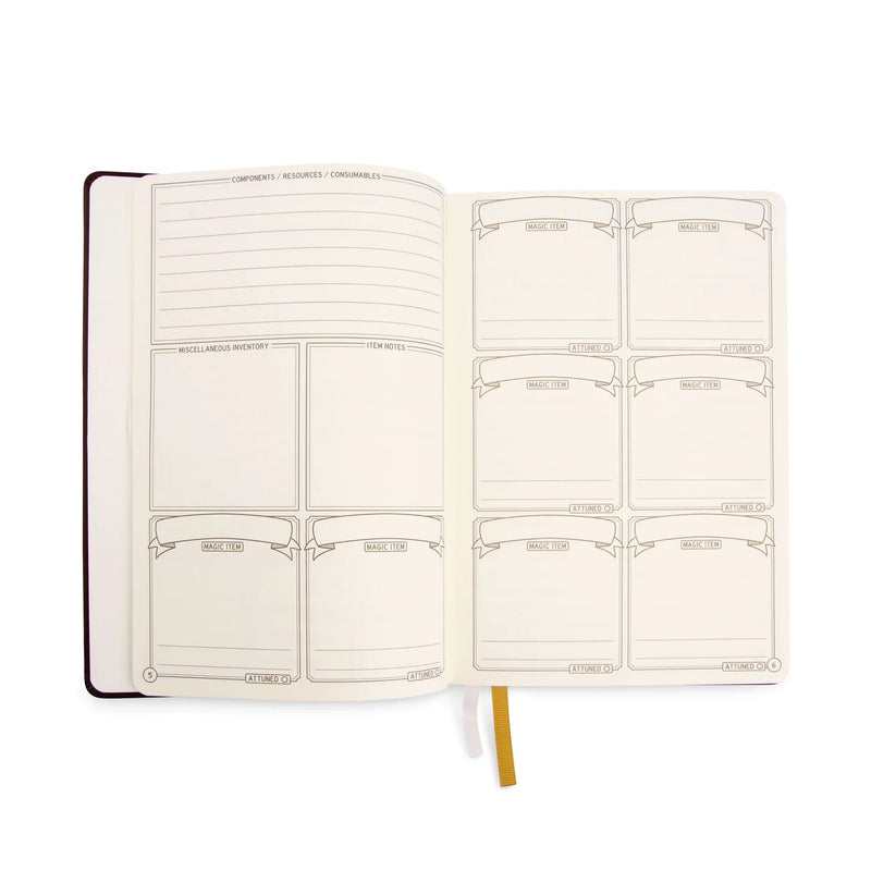 GlassStaff DnD 5e Leather Player Journal - Brown