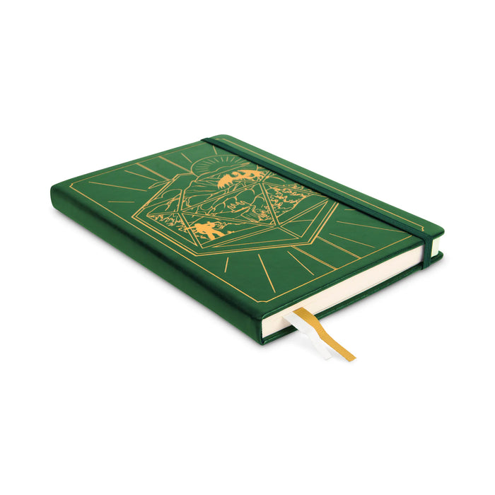 GlassStaff DnD 5e Leather Player Journal - Green
