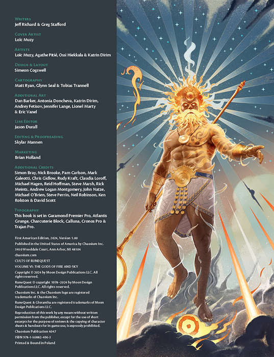 Cults of RuneQuest: The Gods of Fire and Sky