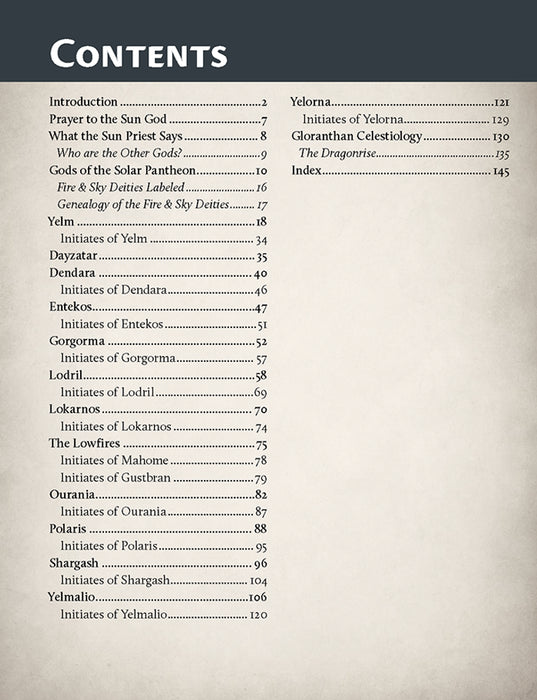 Cults of RuneQuest: The Gods of Fire and Sky