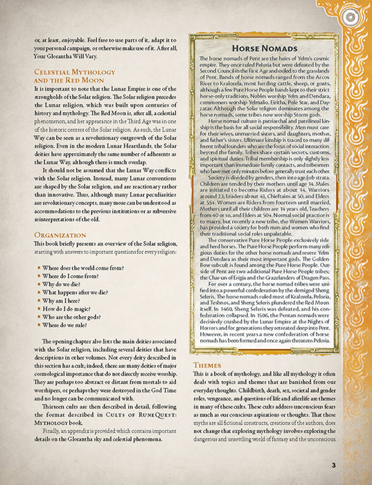 Cults of RuneQuest: The Gods of Fire and Sky