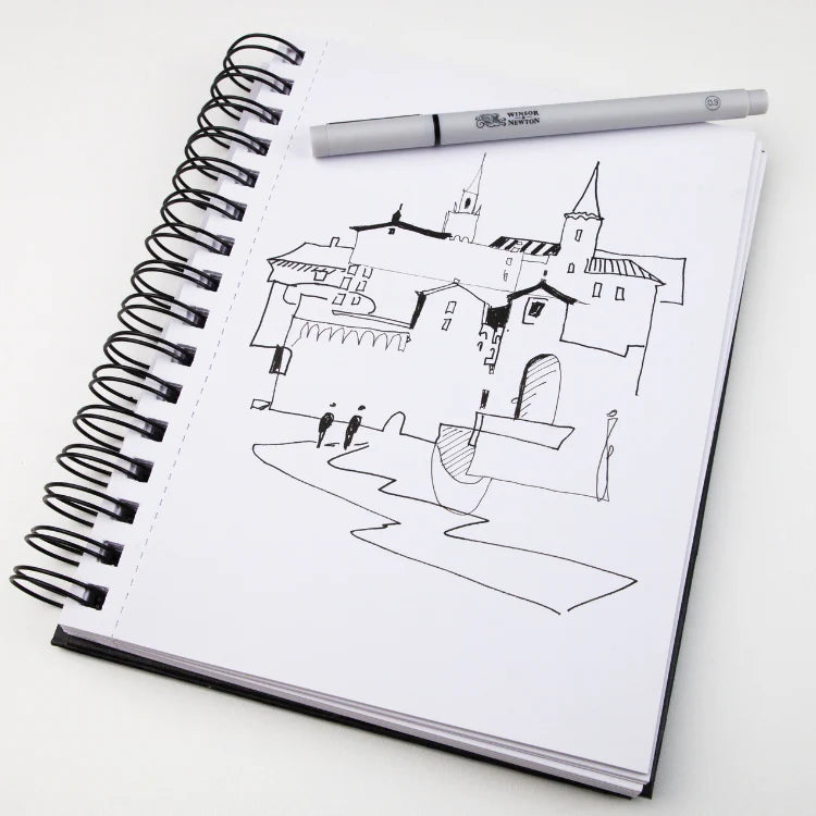 Winsor & Newton Sketch Book 110gsm A4 Spiral 80 Sheets