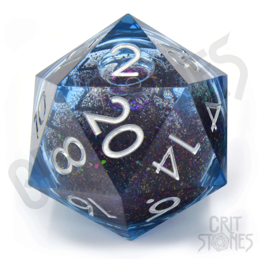 CritStones Liquid Core D20 Dice - Glimcore (50mm)