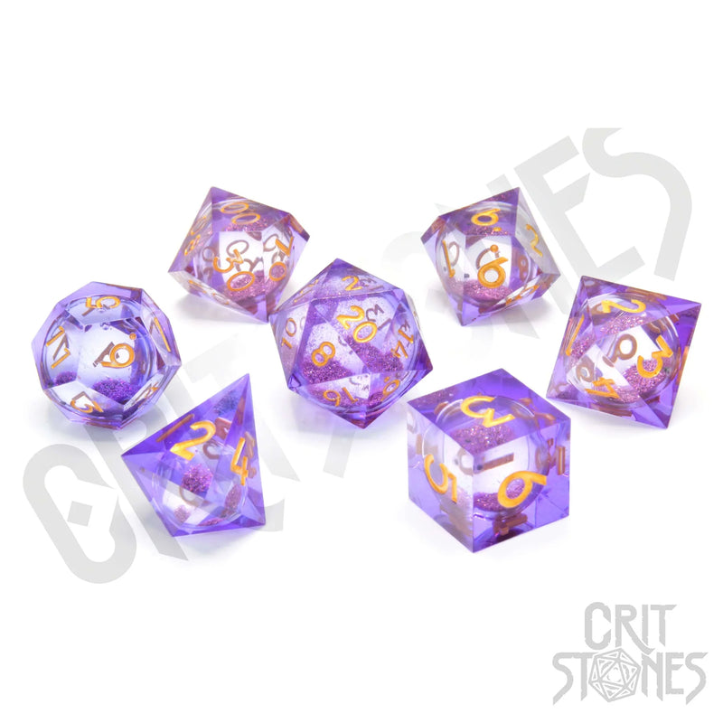 CritStones Liquid Core Resin Dice Set - Dionysus' Feast (7pcs)