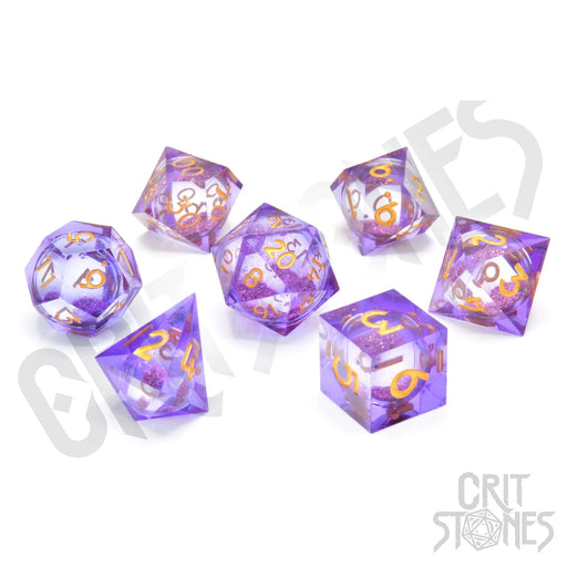 CritStones Liquid Core Resin Dice Set - Dionysus' Feast (7pcs)