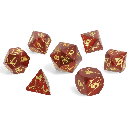 CritStones Metal Dice Set - Mercury Fang (7pcs)