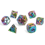 CritStones Metal Dice Set - Prismshock (7pcs)