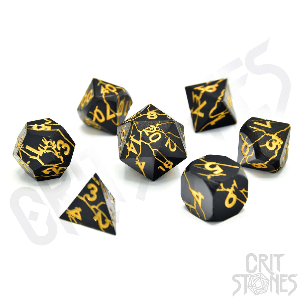 CritStones Metal Dice Set - Torn Mystic (7pcs)