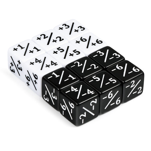 Positive/Negative Dice Counters (12pcs)