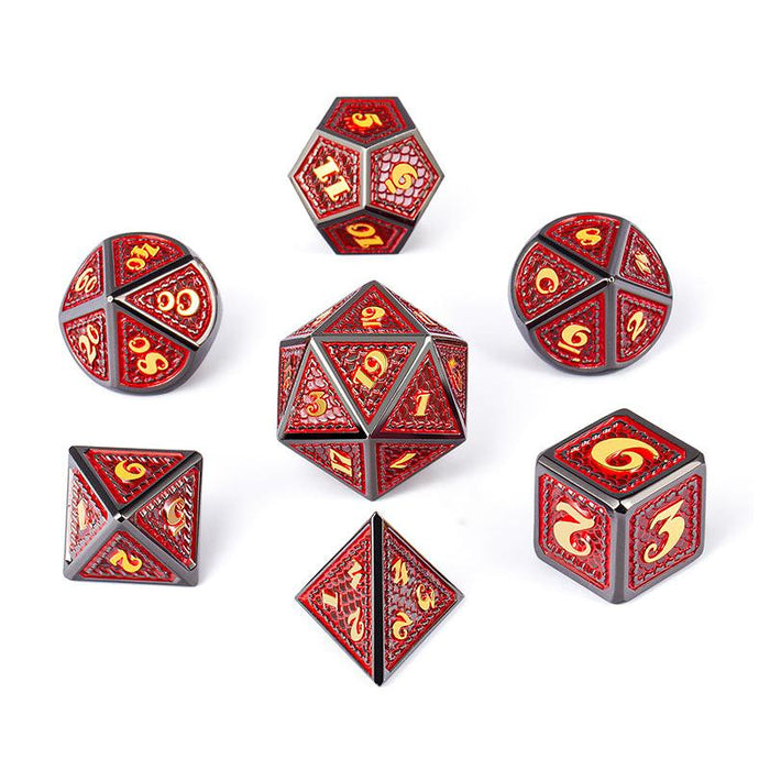 Metal & Enamel Dice Set - Spellbound (7pcs)