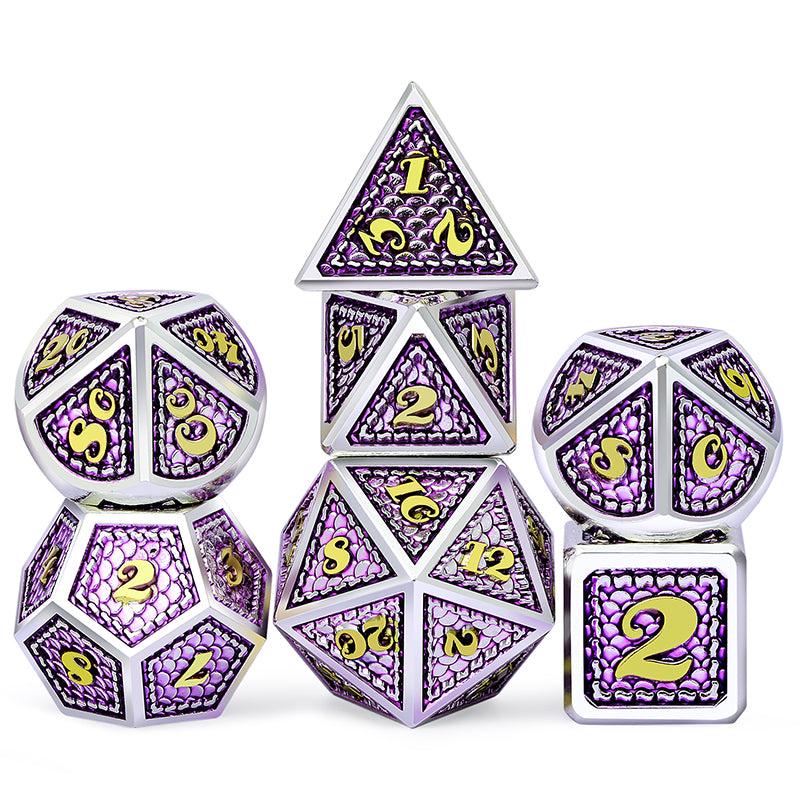 Metal & Enamel Dice Set - Regal (7pcs)