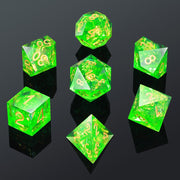 Sharp Edge Dice Set - Kryptonite (7pcs)