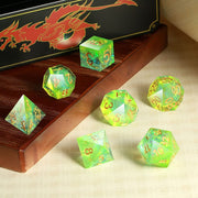 Sharp Edge Dice Set - Key Lime (7pcs)