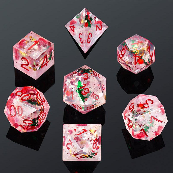 Sharp Edge Dice Set - Holiday (7pcs)