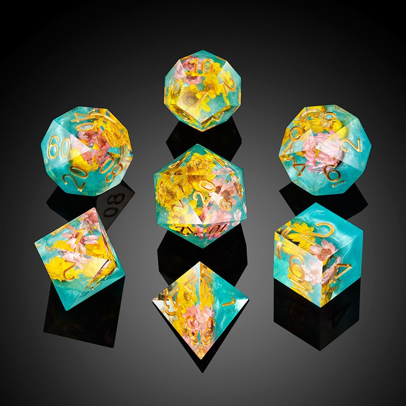 Sharp Edge Dice Set - Summer (7pcs)