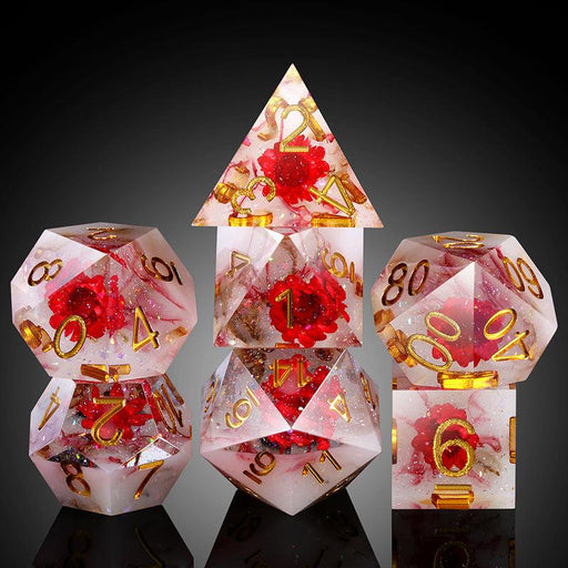 Sharp Edge Dice Set - Romance (7pcs)