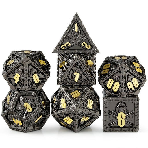 Metal & Enamel Dice Set - Reaper Gold (7pcs)