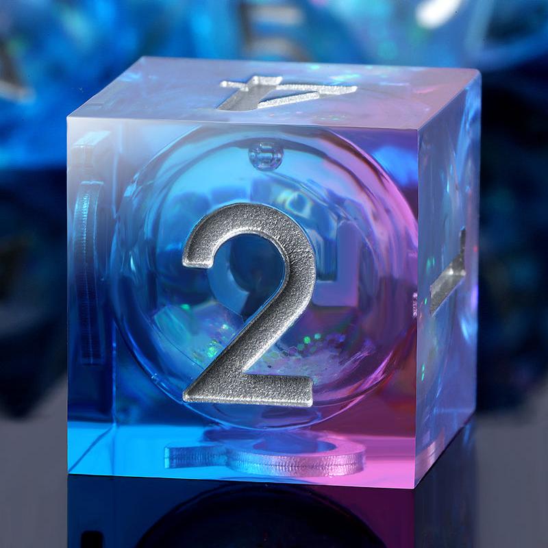 Liquid Core Dice Set - Ice Castle
