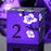 Metal & Enamel Sakura Dice Set -  Purple (7pcs)